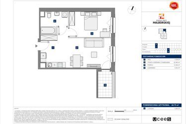 Plan inwestycji Osiedle przy Malborskiej II 1