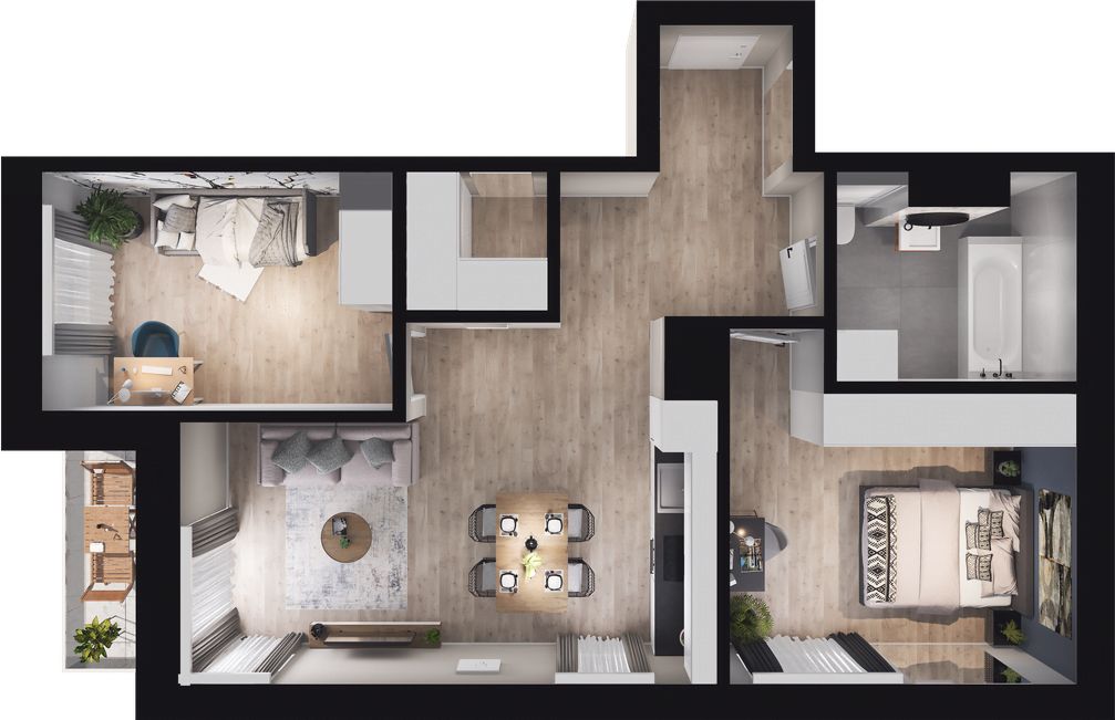 Plan inwestycji Piasta Towers bud. 86 i 86A 4