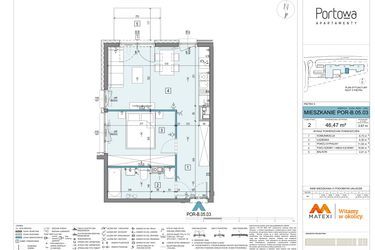 Plan inwestycji Apartamenty Portowa 6