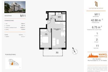 Plan inwestycji Łepkowskiego 11 15